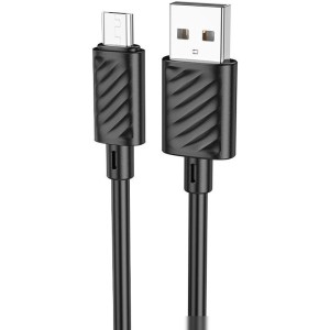 Кабель Hoco X88 Gratified 2.4A USB Type-A - microUSB (1 м, черный) Кабель Hoco X88 Gratified 2.4A USB Type-A - microUSB (1 м, черный)