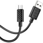 Кабель Hoco X88 Gratified 2.4A USB Type-A - microUSB (1 м, черный)
