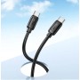 Кабель Hoco X115 240W USB Type-C - USB Type-C (1 м, черный)