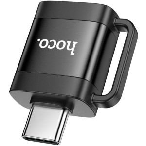 Адаптер Hoco UA31C USB Type-A - USB Type-C (черный) Адаптер Hoco UA31C USB Type-A - USB Type-C (черный)