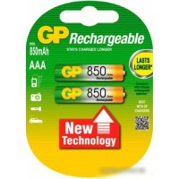 Аккумуляторы GP AAA 850mAh 2 шт. [85AAAHC]