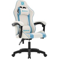 Игровое (геймерское) кресло Defender Legas (белый/голубой) Игровое (геймерское) кресло Defender Legas (белый/голубой)