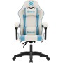 Игровое (геймерское) кресло Defender Legas (белый/голубой)
