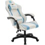 Игровое (геймерское) кресло Defender Legas (белый/голубой)
