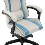 Игровое (геймерское) кресло Defender Legas (белый/голубой)