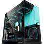 Корпус Geometric Future Model 5 5FAN (черный/бирюзовый)