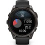 Умные часы Garmin Fenix 8 Sapphire, Titanium 47мм (угольно-черный DLC, пепельно-черный силиконовый ремешок)