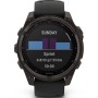 Умные часы Garmin Fenix 8 Solar, Sapphire 47мм (титановый угольно-серый DLC с черным ремешком)