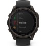 Умные часы Garmin Fenix 8 Solar, Sapphire 47мм (титановый угольно-серый DLC с черным ремешком)
