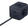 Удлинитель Baseus EnerFill FA11 Cube Power Strip 3AC+1U+2C 67W EU E00082100123-00 (1.5 м, черный)