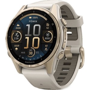 Умные часы Garmin Fenix 8 Sapphire 43мм (золотистый, дымчато-серый ремешок) Умные часы Garmin Fenix 8 Sapphire 43мм (золотистый, дымчато-серый ремешок)