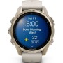 Умные часы Garmin Fenix 8 Sapphire 43мм (золотистый, дымчато-серый ремешок)