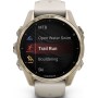Умные часы Garmin Fenix 8 Sapphire 43мм (золотистый, дымчато-серый ремешок)