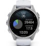 Умные часы Garmin Fenix 8 43мм (серебристый, белый ремешок)