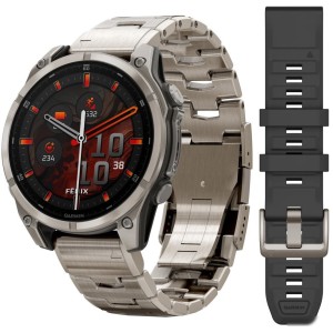 Умные часы Garmin Fenix 8 Sapphire, Titanium 47мм (светло-серый, титановый ремешок) Умные часы Garmin Fenix 8 Sapphire, Titanium 47мм (светло-серый, титановый ремешок)