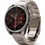 Умные часы Garmin Fenix 8 Sapphire, Titanium 47мм (светло-серый, титановый ремешок)