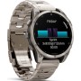 Умные часы Garmin Fenix 8 Sapphire, Titanium 47мм (светло-серый, титановый ремешок)