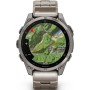 Умные часы Garmin Fenix 8 Sapphire, Titanium 47мм (светло-серый, титановый ремешок)