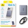 Внешний аккумулятор Baseus PicoGo AM31 Mini Magnetic Power Bank with Stand 20W 5000mAh (серый)