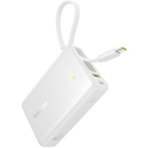 Внешний аккумулятор Baseus Picogo PPPG-1W45C Digital Display Power Bank 45W 10000mAh (белый)
