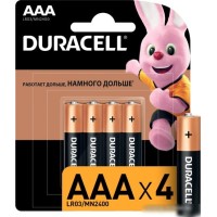 Батарейка DURACELL AAA LR03/MN2400 4 шт. LR03-4BL