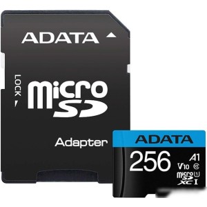 Карта памяти A-Data Premier AUSDX256GUICL10A1-RA1 microSDXC 256GB (с адаптером) Карта памяти A-Data Premier AUSDX256GUICL10A1-RA1 microSDXC 256GB (с адаптером)