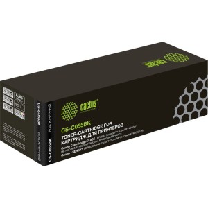 Картридж CACTUS CS-C055BK (аналог Canon 055H Black) Картридж CACTUS CS-C055BK (аналог Canon 055H Black)