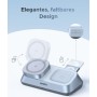 Беспроводное зарядное Ugreen MagFlow 3-in-1 W711 55677 (голубой)