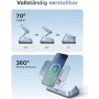 Беспроводное зарядное Ugreen MagFlow 3-in-1 W711 55677 (голубой)