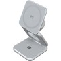 Беспроводное зарядное Magssory Fold Pro 3 в 1 WCH063 (серебристый)