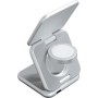 Беспроводное зарядное Magssory Fold Pro 3 в 1 WCH063 (серебристый)