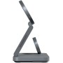 Беспроводное зарядное Magssory Yoga 3 в 1 Charging Station для Apple Qi2 WCH016m (темно-серый)