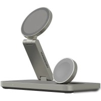Беспроводное зарядное Magssory Yoga 3 в 1 Charging Station для Apple Qi2 WCH016t (титан)