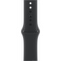 Умные часы Apple Watch Series 11 42 мм (алюминиевый корпус, черный/черный, спортивный силиконовый ремешок M/L)
