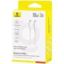 Кабель Baseus Silky Series Fast Charging Cable 100W USB Type-C - USB Type-C (2 м, белый)