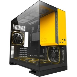 Корпус Geometric Future Model 3 5FAN (черный/желтый)
