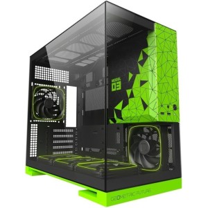Корпус Geometric Future Model 3 5FAN (черный/зеленый)