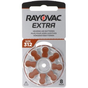 Батарейка Rayovac Extra 312 8 шт